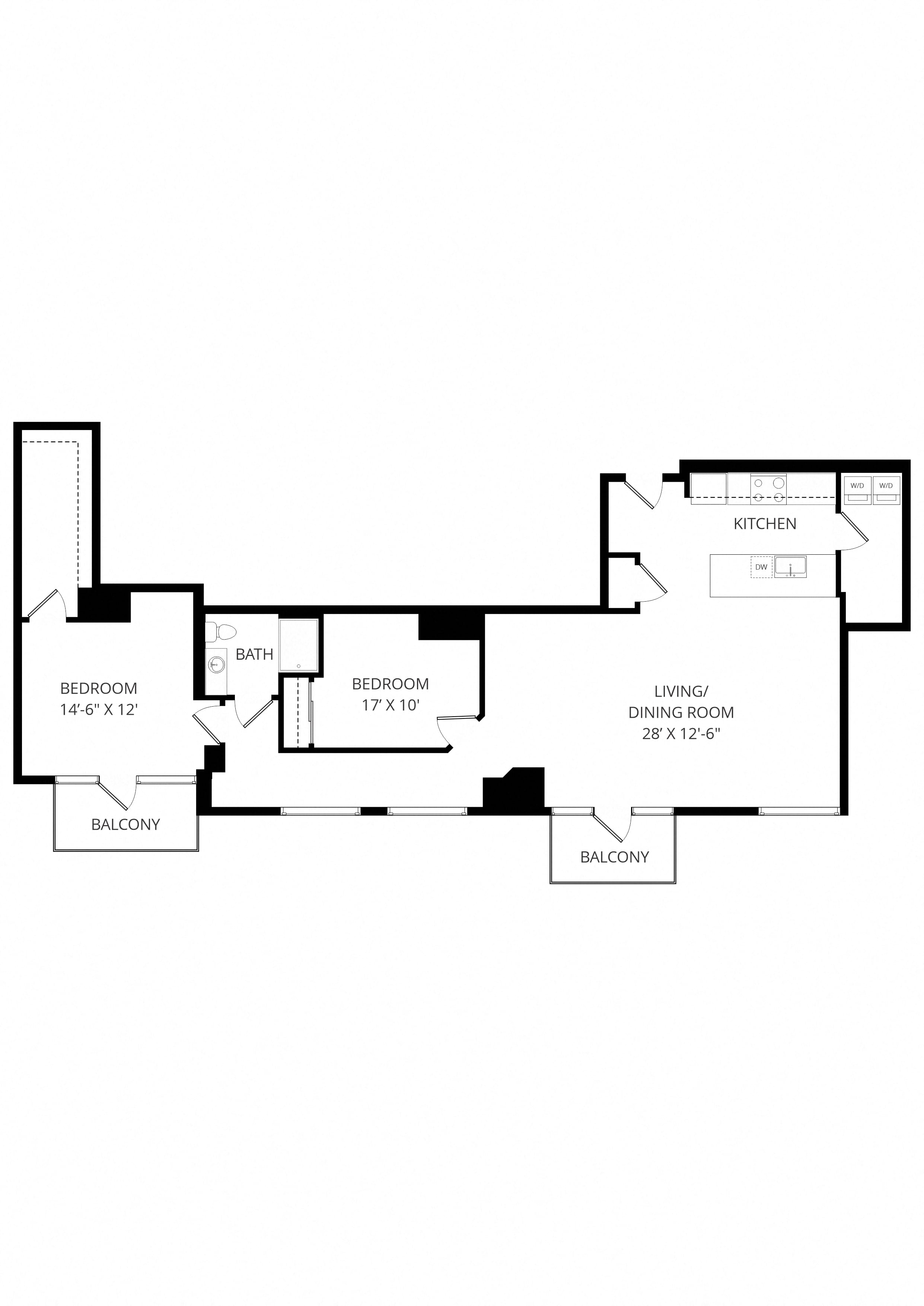 2x1p C13 floor plan